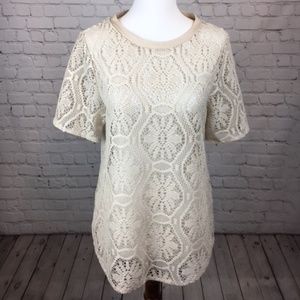 Nude Lace Layering Blouse